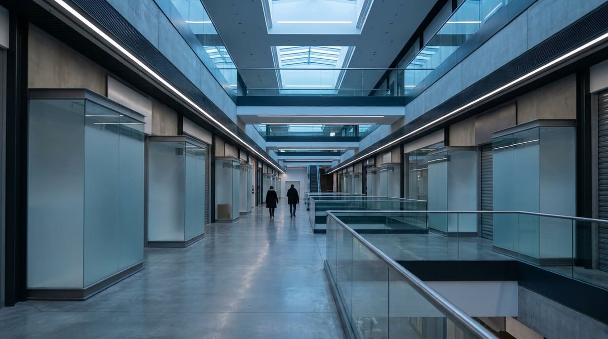 Interior de un centro comercial